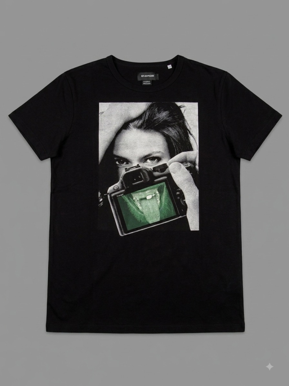 Energize Vintage Camera Graphic T-Shirt